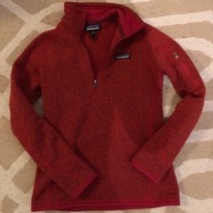 Patagonia Better Sweater 1/4 Zip XXS Red
